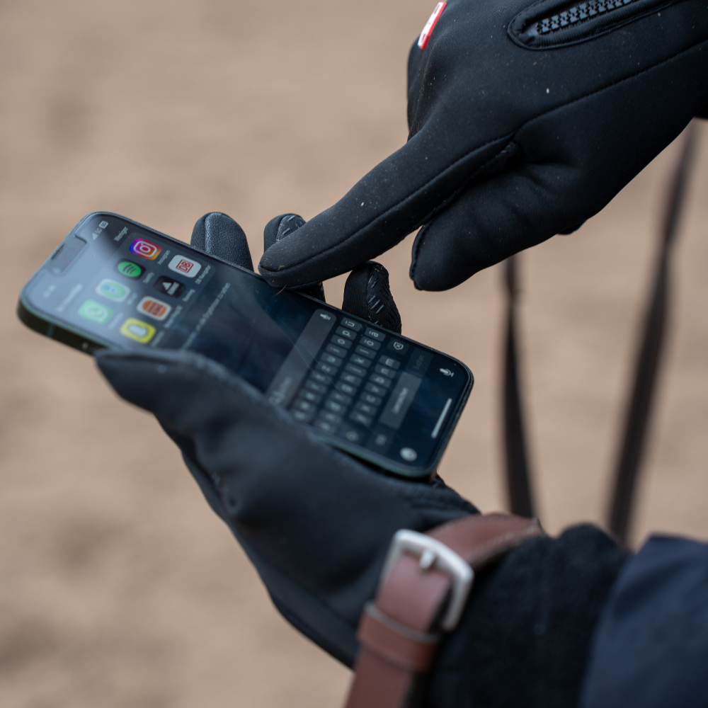 Winterhandschuhe mit Touchscreen Funktion und Nasentropfenfänger