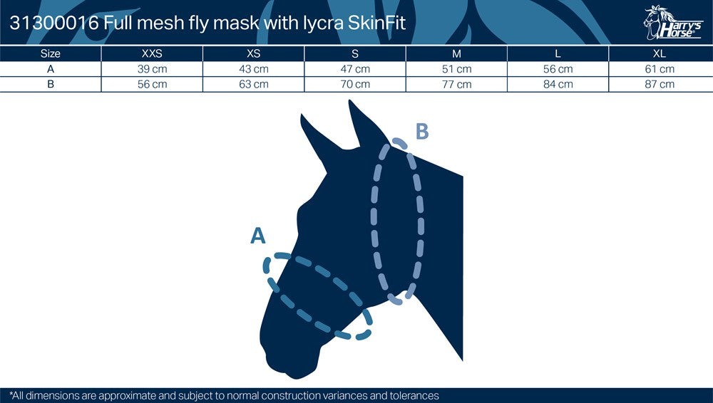 Fliegenmaske mit Öse für das Halfter