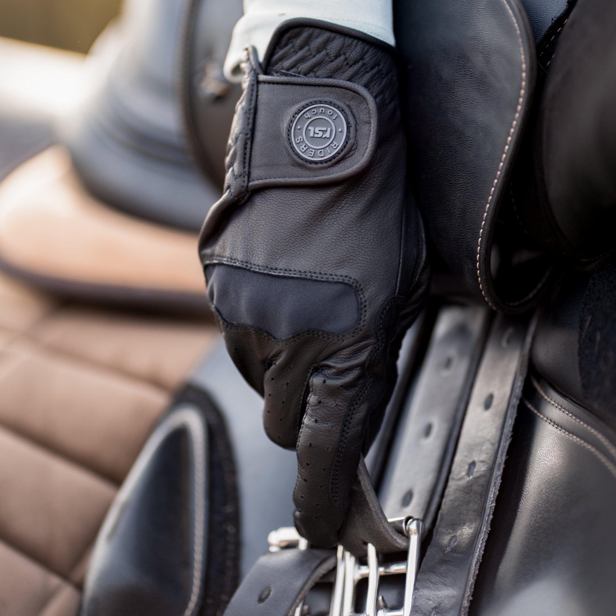 CHICAGO Reithandschuhe aus Ziegen-Nappa Leder