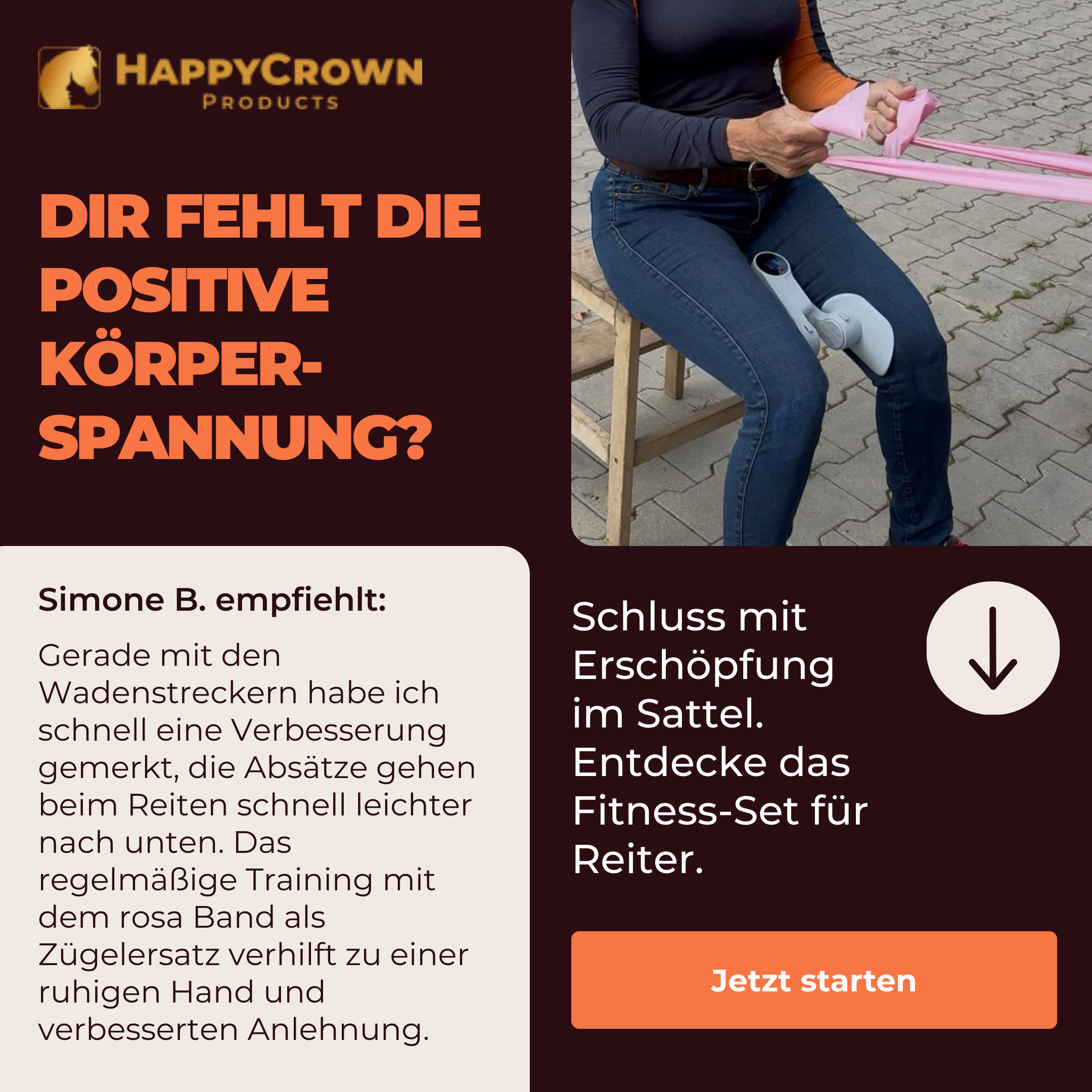 Komplett Set-Fit für den Sattel