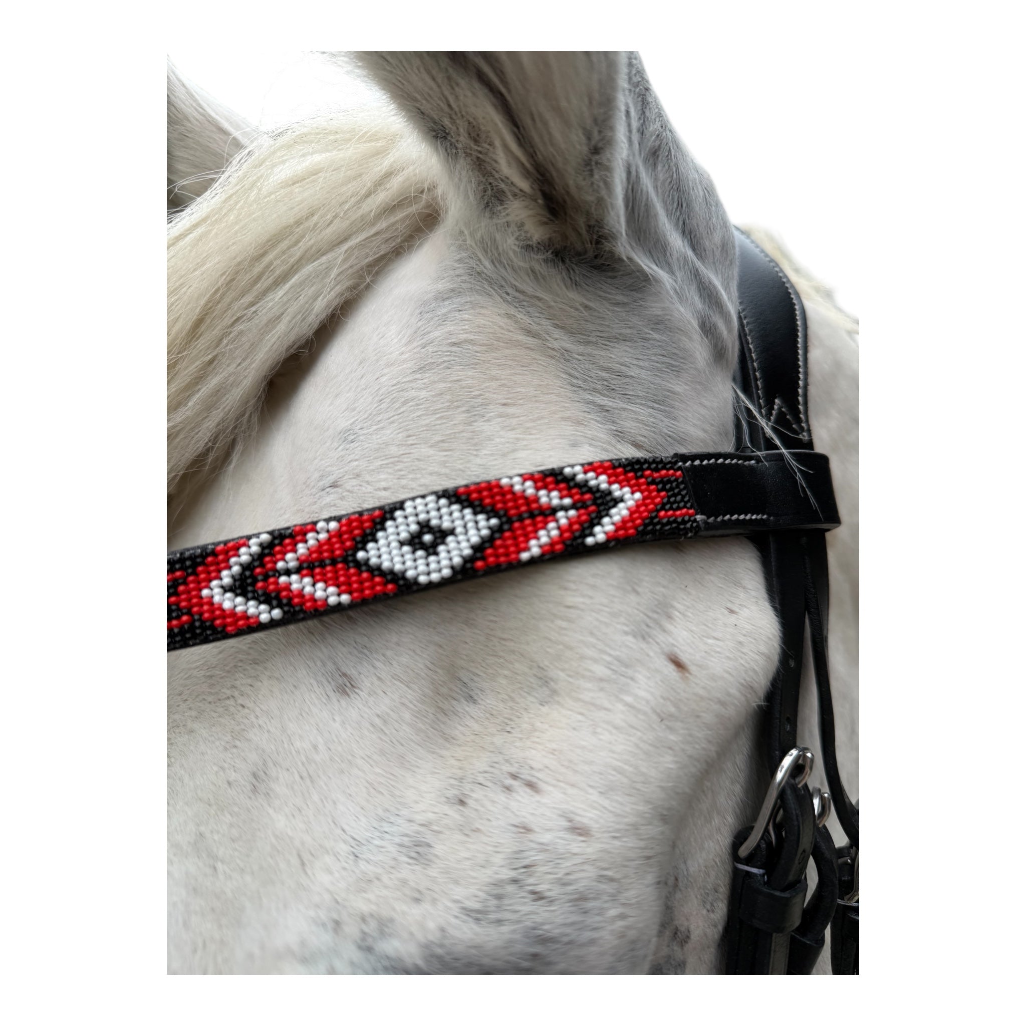 Trense mit Perlenstirnband  und gratis Gürtel